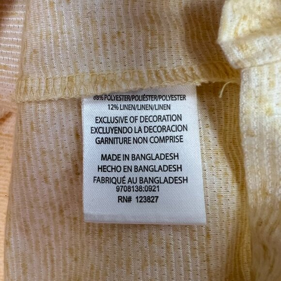 Tenth + Ocean Yellow Henley Short Sleeve Shirt T-Shirt XL - Picture 3 of 4